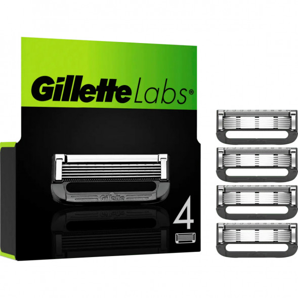 Лезвия для бритвы Gillette Labs, 4 шт. в Сургуте