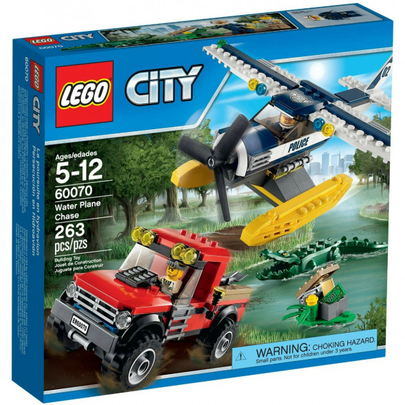 Конструктор LEGO City 60070 Погоня на полицейском гидроплане в Сургуте