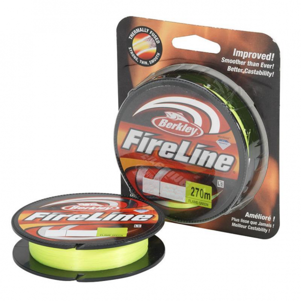 Леска Berkley FireLine 0,12mm 6,8kg 270m, Flame Green (зелёный неон) в Сургуте
