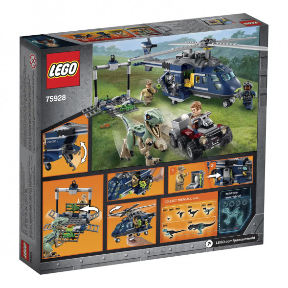 Конструктор LEGO Jurassic World 75928 Погоня за Блю на вертолёте  в Сургуте