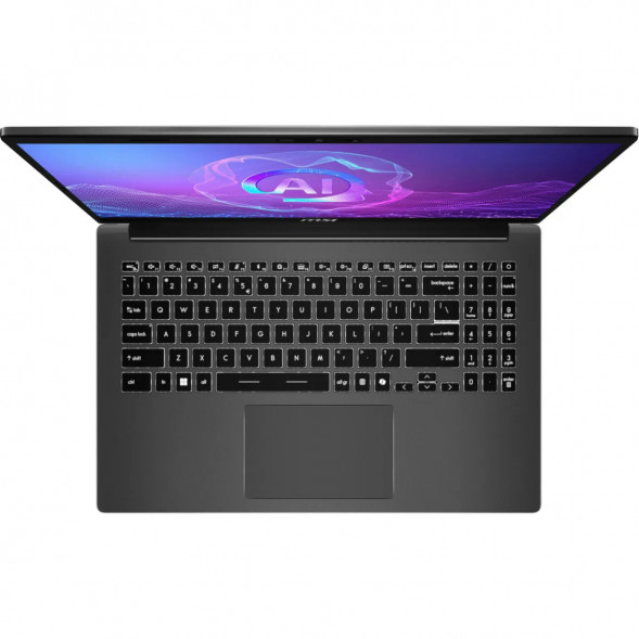 Ноутбук MSI Modern A15 AI+ F3HMG-040XRU (15.6&amp;quot;, IPS, AMD Ryzen AI 5 330 2ГГц, 4-ядерный, 16ГБ DDR5, 512ГБ SSD, AMD Radeon 820M, без ОС), серый в Сургуте