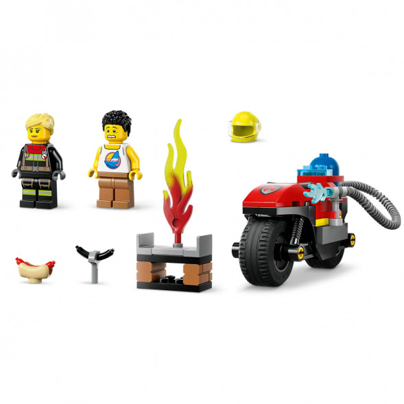 Конструктор LEGO City 60410 Пожарно-спасательный мотоцикл в Сургуте