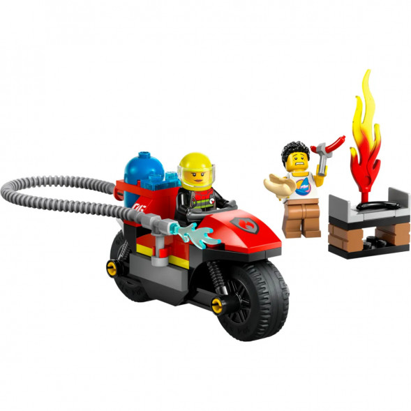 Конструктор LEGO City 60410 Пожарно-спасательный мотоцикл в Сургуте