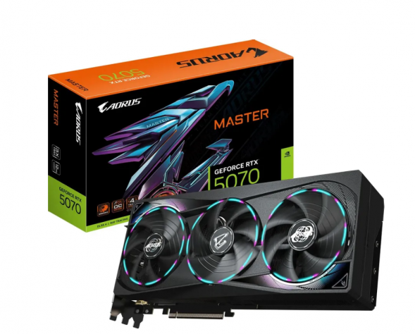 Видеокарта Gigabyte GeForce RTX 5070 AORUS MASTER, 12 ГБ GDDR7 в Сургуте