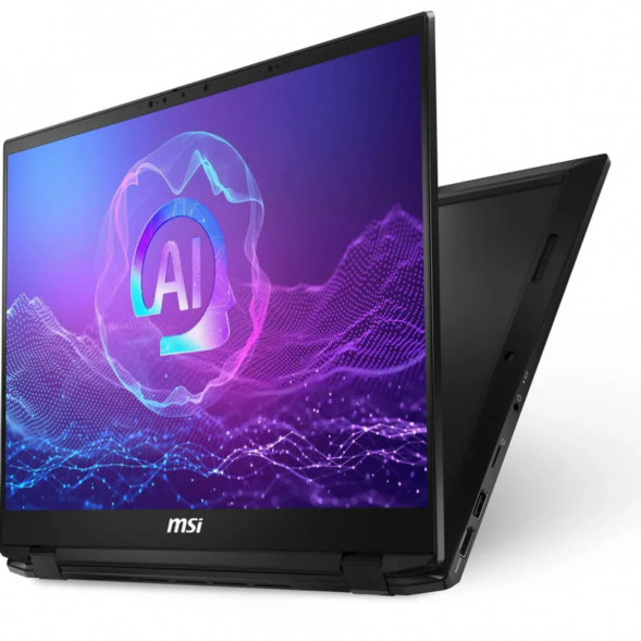 Ноутбук трансформер MSI Summit Pro 16 AI A2HVETG-084RU (16&amp;quot;, IPS, Intel Core Ultra 9 285H 2.9ГГц, 16 ядер, 32ГБ LPDDR5, 1ТБ SSD, NVIDIA GeForce RTX 4050 - 6 ГБ, Windows 11 Pro), черный в Сургуте