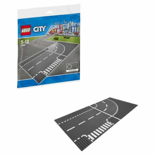 Конструктор LEGO City 7281 Т-образный перекрёсток и поворот в Сургуте