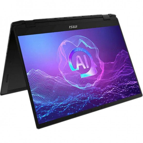 Ноутбук трансформер MSI Summit Pro 16 AI A2HVETG-085RU (16&amp;quot;, IPS, Intel Core Ultra 7 255H 2ГГц, 16 ядер, 32ГБ LPDDR5, 1ТБ SSD, NVIDIA GeForce RTX 4050 - 6 ГБ, Windows 11 Pro), черный в Сургуте