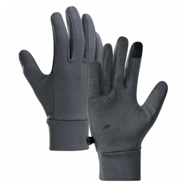 Перчатки сенсорные спортивные Naturehike Outdoor Full Touch GL10 (серый, L) в Сургуте