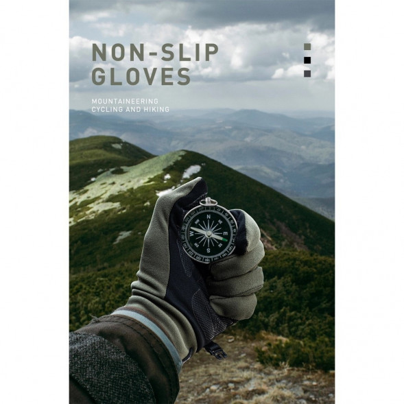 Перчатки сенсорные спортивные Naturehike Outdoor Full Touch GL10 (серый, L) в Сургуте