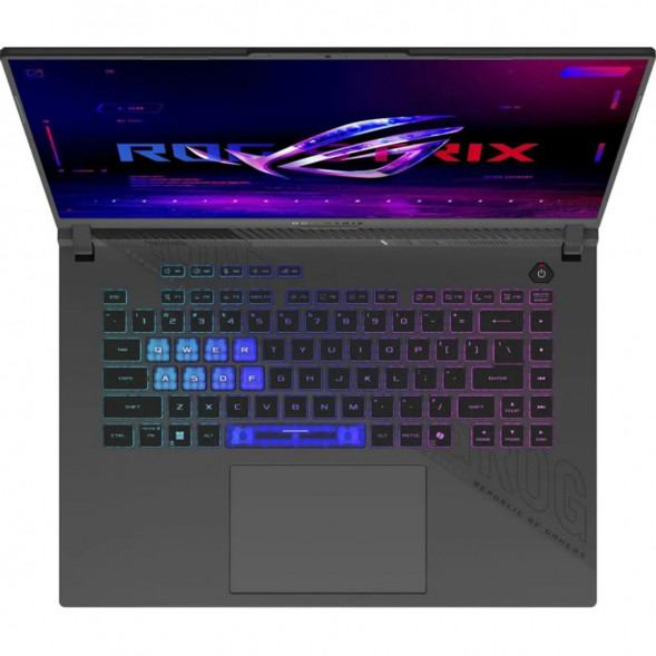 Ноутбук ASUS ROG Strix G16 G614PR-RV090 (16&amp;quot;, IPS, AMD Ryzen 9 8940HX 2.4ГГц, 16 ядер, 32ГБ DDR5, 1ТБ SSD, 	 NVIDIA GeForce RTX 5070 Ti - 12 ГБ, TGP 140Вт, без ОС), серый в Сургуте