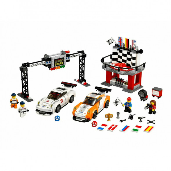 Конструктор LEGO Speed Champions 75912 Финишная линия гонки Porsche 911 GT в Сургуте