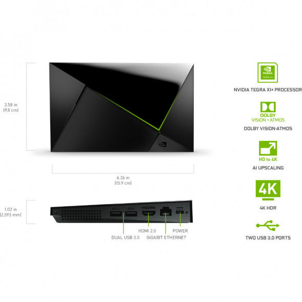 ТВ-приставка NVIDIA SHIELD TV PRO, черный в Сургуте