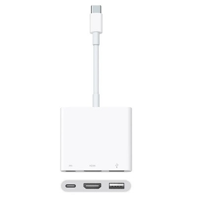Адаптер Apple USB-C Digital AV Multiport Adapter, бел, MUF82ZM/A в Сургуте
