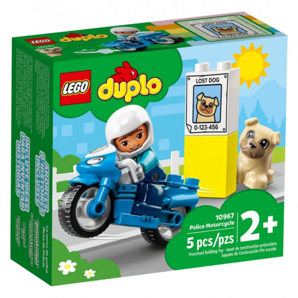 Конструктор LEGO DUPLO 10967 Полицейский мотоцикл в Сургуте
