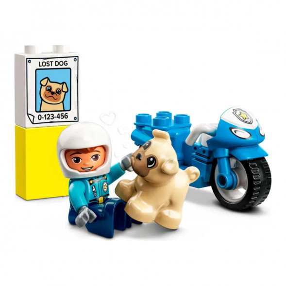 Конструктор LEGO DUPLO 10967 Полицейский мотоцикл в Сургуте