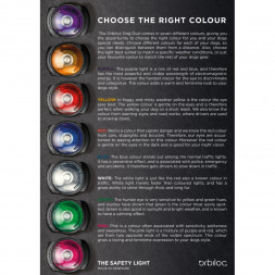 Фонарь для собак Orbiloc Dog Dual Signal Colours, синий