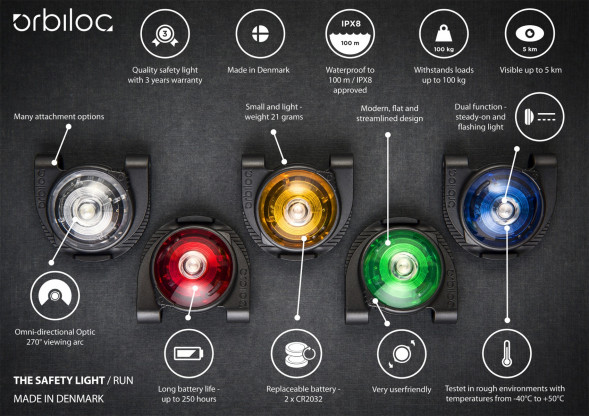 Фонарь для собак Orbiloc Dog Dual Signal Colours, синий в Сургуте