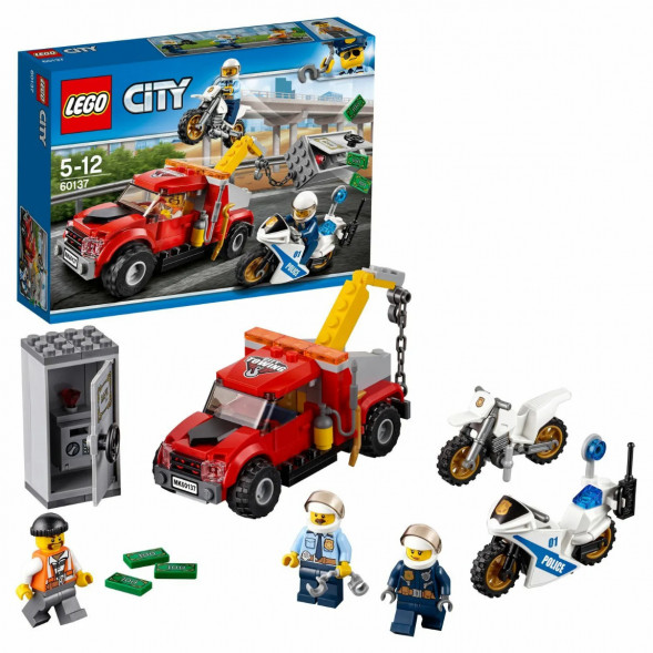Конструктор LEGO City Police 60137 Побег на буксировщике в Сургуте
