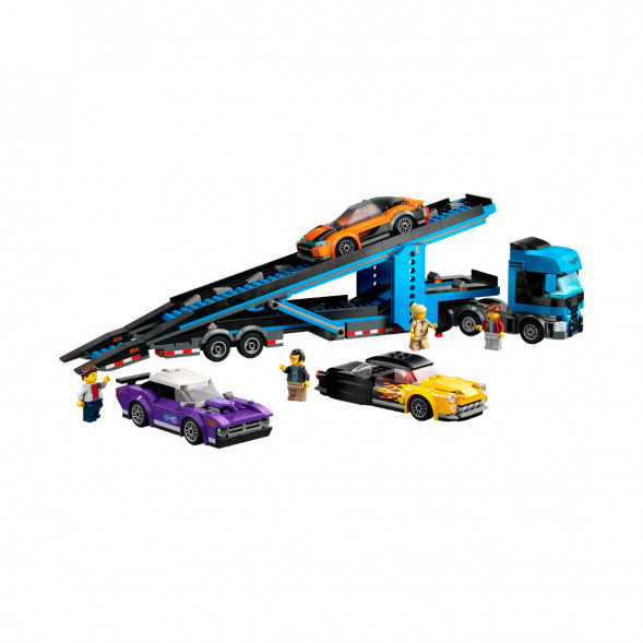 Конструктор LEGO City 60408 Грузовик-автовоз со спортивными автомобилями в Сургуте