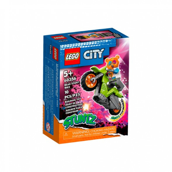Конструктор LEGO City 60356 Трюковый мотоцикл медведя в Сургуте