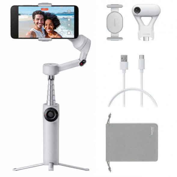 Стабилизатор Insta360 Flow 2 AI Tracker Bundle, Stone Gray в Сургуте