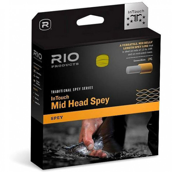Леска RIO InTouch Mid Head Spey 9/10F 710gr, Green/Orange/Straw в Сургуте