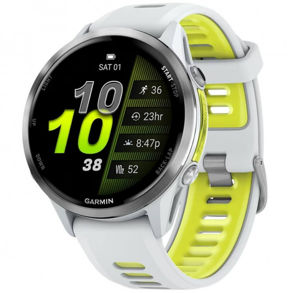 Умные часы Garmin Forerunner 970 Titanium Whitestone/Translucent Amp Yellow Band 010-02969-11 в Сургуте