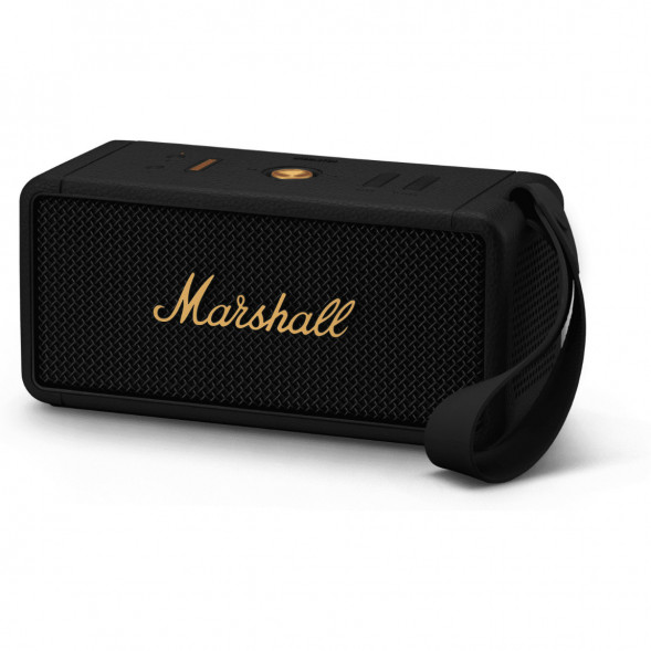 Портативная акустика Marshall Middleton, 60 Вт, черный и латунный в Сургуте