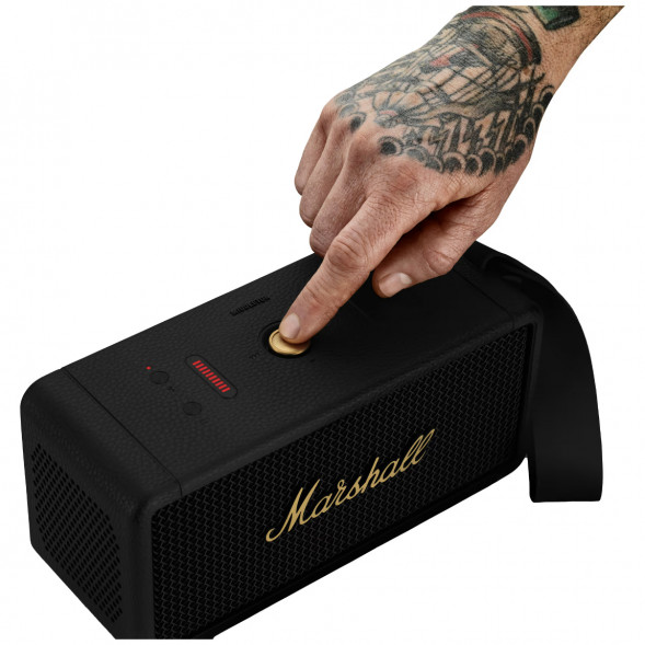 Портативная акустика Marshall Middleton, 60 Вт, черный и латунный в Сургуте