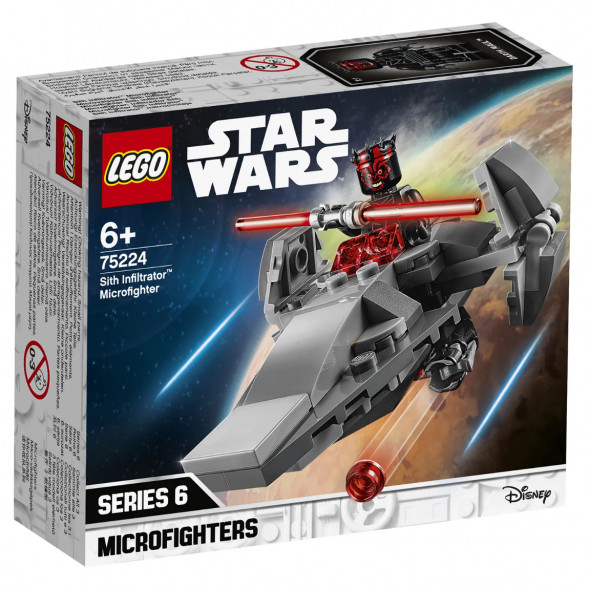 Конструктор LEGO Star Wars 75224 Микрофайтеры Корабль-лазутчик ситхов в Сургуте
