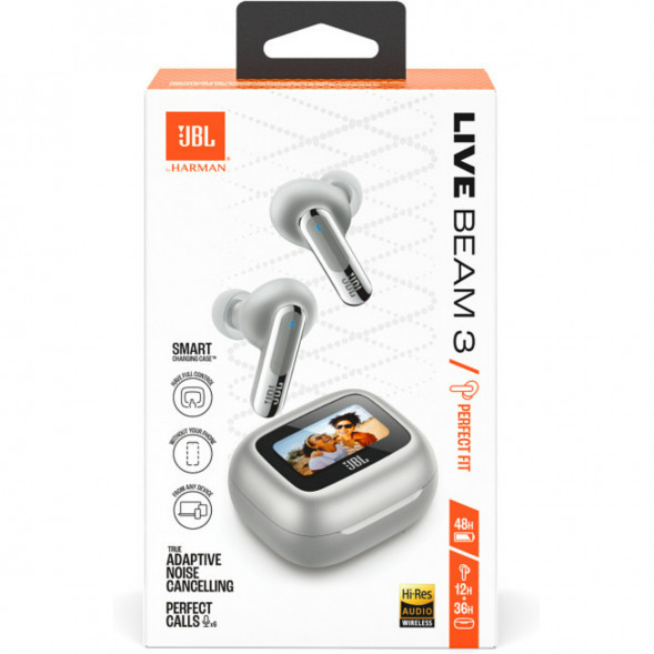 Беспроводные наушники JBL Live Beam 3, Silver в Сургуте