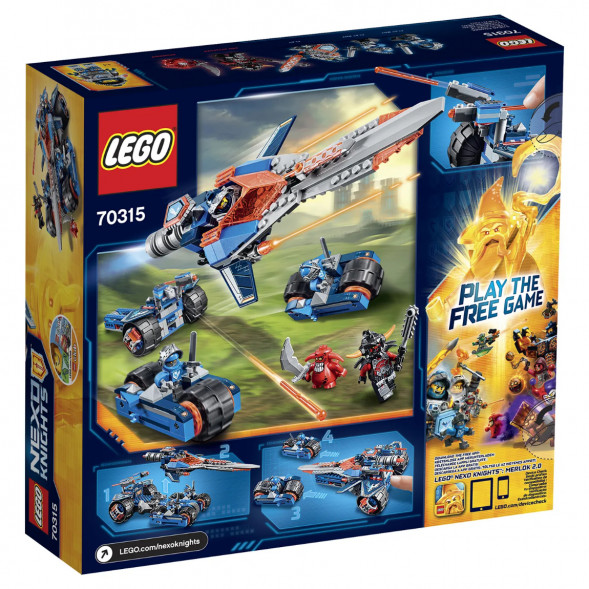 Конструктор LEGO Nexo Knights 70315 Устрашающий разрушитель Клэя в Сургуте