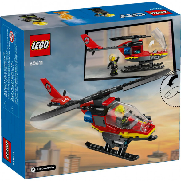 Конструктор LEGO City 60411 Пожарно-спасательный вертолет в Сургуте