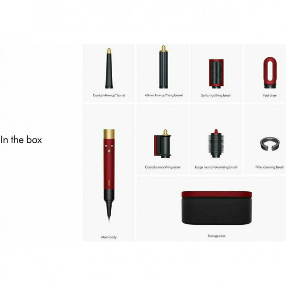 Стайлер Dyson Airwrap i.d. HS08 Straight+Wavy, Red Velvet/Gold (596927-01) в Сургуте