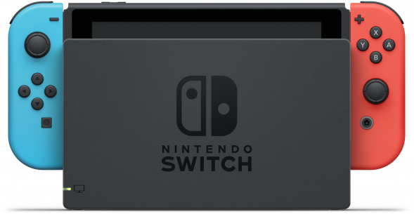 Игровая приставка Nintendo Switch rev.2 32 ГБ, красный/синий в Сургуте