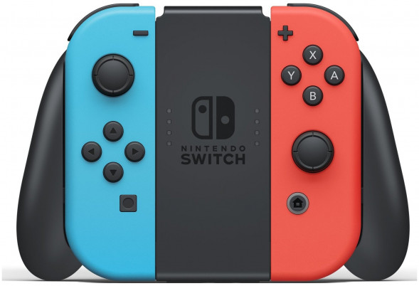 Игровая приставка Nintendo Switch rev.2 32 ГБ, красный/синий в Сургуте
