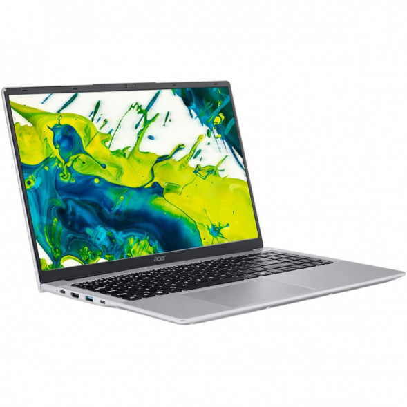 Ноутбук Acer Aspire Lite 15 AL15-54P-590V (15.6&amp;quot;, IPS, Intel Core Ultra 5, 8 ядер, 16 ГБ LPDDR5, 512 ГБ SSD, Intel Graphics), серебристый в Сургуте