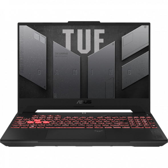 Ноутбук ASUS TUF Gaming 15 FA507NV-LP160 AMD Ryzen 5 7535HS, RAM 16 ГБ, SSD 512 ГБ, NVIDIA GeForce RTX 4060 для ноутбуков (8 Гб), Без системы, (90NR0E85-M00DT0), серый в Сургуте