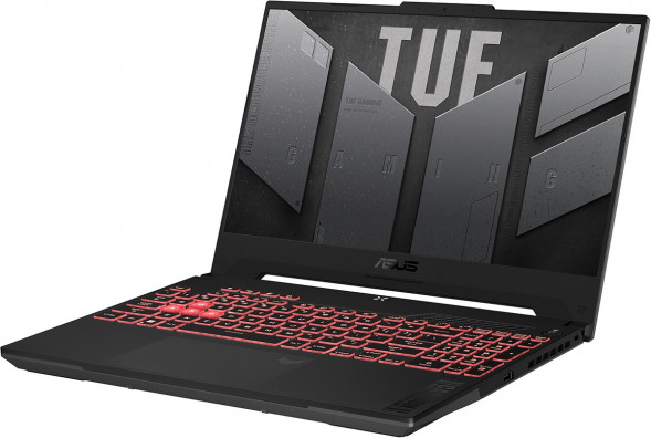 Ноутбук ASUS TUF Gaming 15 FA507NV-LP160 AMD Ryzen 5 7535HS, RAM 16 ГБ, SSD 512 ГБ, NVIDIA GeForce RTX 4060 для ноутбуков (8 Гб), Без системы, (90NR0E85-M00DT0), серый в Сургуте