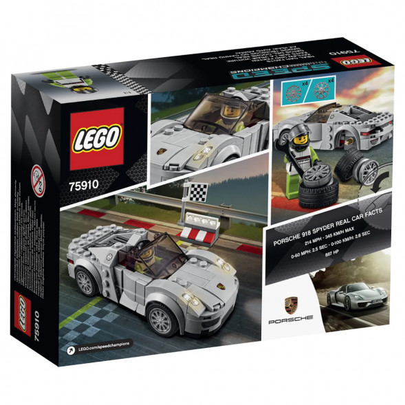 Конструктор LEGO Speed Champions 75910 Porsche 918 Spyde в Сургуте