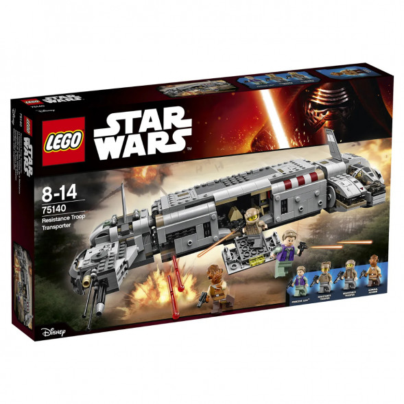 Конструктор LEGO Star Wars 75140 Военный транспорт Сопротивления в Сургуте
