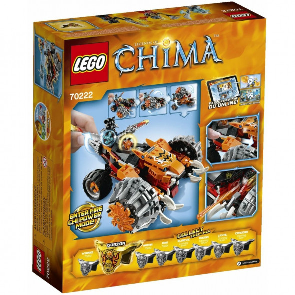 Конструктор LEGO Legends of Chima 70222 Огненный Вездеход Тормака в Сургуте