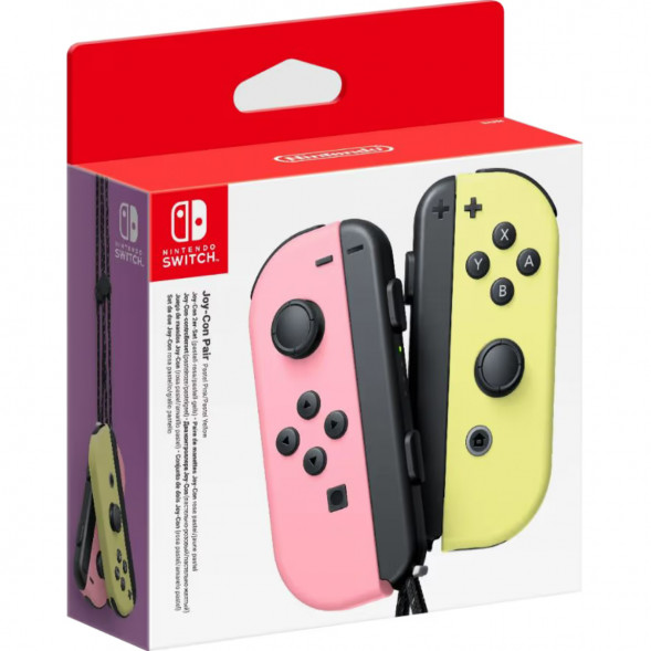 Геймпад Nintendo Switch Joy-Con controllers Duo, пастельный розовый / пастельный жёлтый в Сургуте