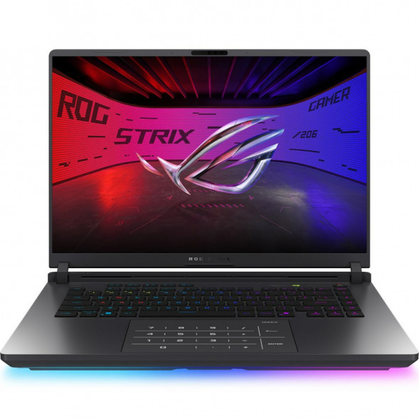Ноутбук игровой ASUS ROG Strix G16 G615JMR-TS415 (16&amp;quot;, IPS, Intel Core i7-14650HX 2.2ГГц, 16-ядерный, 16ГБ DDR5, 512 ГБ SSD, NVIDIA GeForce RTX 5060 - 8 ГБ, без ОС), серый в Сургуте