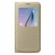 Чехол для Samsung Galaxy S6 S-View Cover (EF-CG920BFE), Gold в Сургуте