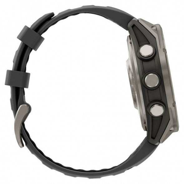 Умные часы Garmin Fenix 8 PRO, 51 мм, AMOLED, Sapphire, Titanium with Graphite/Black Silicone Band 010-03199-10 в Сургуте