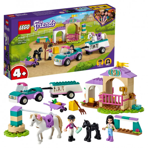 Конструктор LEGO Friends 41441 Тренировка лошади и прицеп для перевозки в Сургуте