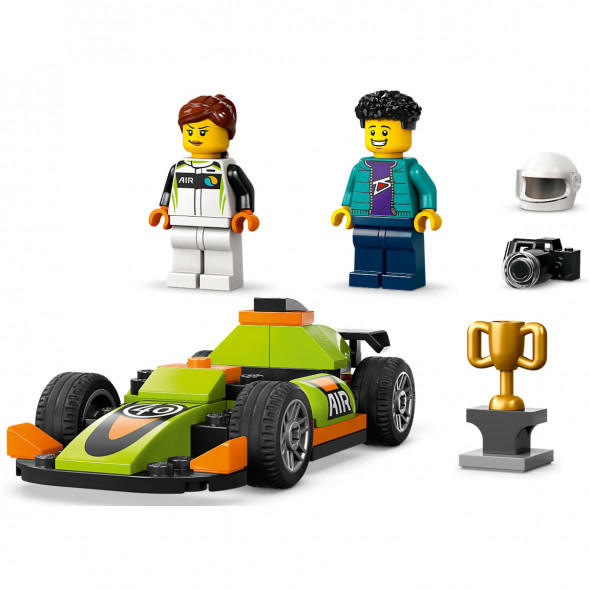 Конструктор LEGO City 60399 Зеленый Гоночный автомобиль в Сургуте