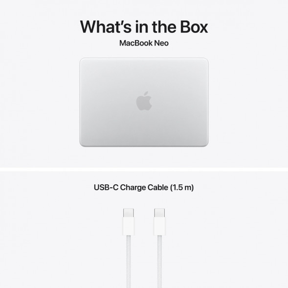 Ноутбук Apple MacBook Neo MHFC4 (A18 Pro 5-Core GPU, 8/512GB), Серебристый/Silver в Сургуте
