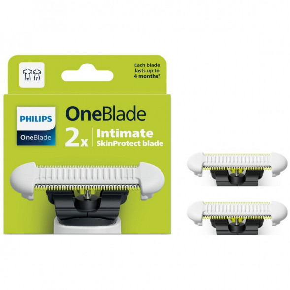 Сменные лезвия Philips OneBlade Intimate, 2 шт, QP229/52 в Сургуте